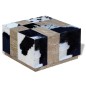 vidaXL Couchtisch Echtes Rindsleder 60x60x36 cm vidaXL Couchtisch Echtes Rindsleder 60x60x36 cm
