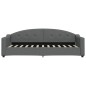 vidaXL Tagesbett Ausziehbar Dunkelgrau 80x200 cm Stoff vidaXL Tagesbett Ausziehbar Dunkelgrau 80x200 cm Stoff