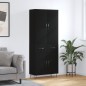 vidaXL Highboard Schwarz 69,5x34x180 cm Holzwerkstoff vidaXL Highboard Schwarz 69,5x34x180 cm Holzwerkstoff