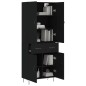 vidaXL Highboard Schwarz 69,5x34x180 cm Holzwerkstoff vidaXL Highboard Schwarz 69,5x34x180 cm Holzwerkstoff