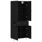 vidaXL Highboard Schwarz 69,5x34x180 cm Holzwerkstoff vidaXL Highboard Schwarz 69,5x34x180 cm Holzwerkstoff