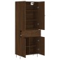 vidaXL Highboard Braun Eichen-Optik 69,5x34x180 cm Holzwerkstoff vidaXL Highboard Braun Eichen-Optik 69,5x34x180 cm Holzwerkstoff
