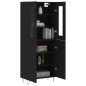 vidaXL Highboard Schwarz 69,5x34x180 cm Holzwerkstoff vidaXL Highboard Schwarz 69,5x34x180 cm Holzwerkstoff