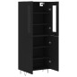 vidaXL Highboard Schwarz 69,5x34x180 cm Holzwerkstoff vidaXL Highboard Schwarz 69,5x34x180 cm Holzwerkstoff