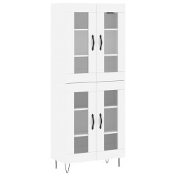 vidaXL Highboard Weiß 69,5x34x180 cm Holzwerkstoff