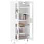vidaXL Highboard Weiß 69,5x34x180 cm Holzwerkstoff vidaXL Highboard Weiß 69,5x34x180 cm Holzwerkstoff