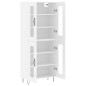 vidaXL Highboard Weiß 69,5x34x180 cm Holzwerkstoff vidaXL Highboard Weiß 69,5x34x180 cm Holzwerkstoff