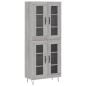 vidaXL Highboard Grau Sonoma 69,5x34x180 cm Holzwerkstoff vidaXL Highboard Grau Sonoma 69,5x34x180 cm Holzwerkstoff