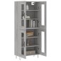vidaXL Highboard Grau Sonoma 69,5x34x180 cm Holzwerkstoff vidaXL Highboard Grau Sonoma 69,5x34x180 cm Holzwerkstoff