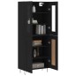 vidaXL Highboard Schwarz 69,5x34x180 cm Holzwerkstoff vidaXL Highboard Schwarz 69,5x34x180 cm Holzwerkstoff