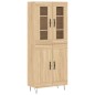 vidaXL Highboard Sonoma-Eiche 69,5x34x180 cm Holzwerkstoff vidaXL Highboard Sonoma-Eiche 69,5x34x180 cm Holzwerkstoff