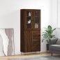 vidaXL Highboard Braun Eichen-Optik 69,5x34x180 cm Holzwerkstoff vidaXL Highboard Braun Eichen-Optik 69,5x34x180 cm Holzwerkstoff