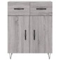 vidaXL Highboard Grau Sonoma 69,5x34x180 cm Holzwerkstoff vidaXL Highboard Grau Sonoma 69,5x34x180 cm Holzwerkstoff