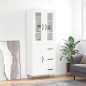 vidaXL Highboard Weiß 69,5x34x180 cm Holzwerkstoff vidaXL Highboard Weiß 69,5x34x180 cm Holzwerkstoff