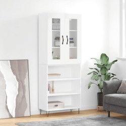 vidaXL Highboard Weiß 69,5x34x180 cm Holzwerkstoff