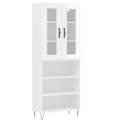 vidaXL Highboard Weiß 69,5x34x180 cm Holzwerkstoff
