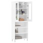 vidaXL Highboard Weiß 69,5x34x180 cm Holzwerkstoff vidaXL Highboard Weiß 69,5x34x180 cm Holzwerkstoff