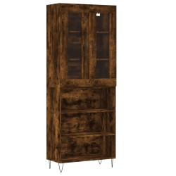 vidaXL Highboard Räuchereiche 69,5x34x180 cm Holzwerkstoff