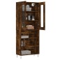 vidaXL Highboard Räuchereiche 69,5x34x180 cm Holzwerkstoff vidaXL Highboard Räuchereiche 69,5x34x180 cm Holzwerkstoff