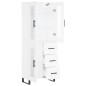 Highboard Weiß 69,5x34x180 cm Holzwerkstoff Highboard Weiß 69,5x34x180 cm Holzwerkstoff