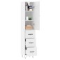 vidaXL Highboard Hochglanz-Weiß 34,5x34x180 cm Holzwerkstoff vidaXL Highboard Hochglanz-Weiß 34,5x34x180 cm Holzwerkstoff