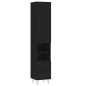 vidaXL Highboard Schwarz 34,5x34x180 cm Holzwerkstoff vidaXL Highboard Schwarz 34,5x34x180 cm Holzwerkstoff