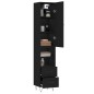 vidaXL Highboard Schwarz 34,5x34x180 cm Holzwerkstoff vidaXL Highboard Schwarz 34,5x34x180 cm Holzwerkstoff
