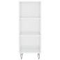 vidaXL Highboard Hochglanz-Weiß 34,5x34x180 cm Holzwerkstoff vidaXL Highboard Hochglanz-Weiß 34,5x34x180 cm Holzwerkstoff