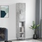 vidaXL Highboard Betongrau 34,5x34x180 cm Holzwerkstoff vidaXL Highboard Betongrau 34,5x34x180 cm Holzwerkstoff