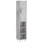 vidaXL Highboard Betongrau 34,5x34x180 cm Holzwerkstoff vidaXL Highboard Betongrau 34,5x34x180 cm Holzwerkstoff