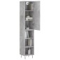 vidaXL Highboard Betongrau 34,5x34x180 cm Holzwerkstoff vidaXL Highboard Betongrau 34,5x34x180 cm Holzwerkstoff