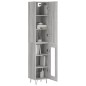 vidaXL Highboard Grau Sonoma 34,5x34x180 cm Holzwerkstoff vidaXL Highboard Grau Sonoma 34,5x34x180 cm Holzwerkstoff