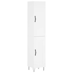 vidaXL Highboard Weiß 34,5x34x180 cm Holzwerkstoff