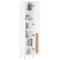 vidaXL Highboard Weiß 34,5x34x180 cm Holzwerkstoff vidaXL Highboard Weiß 34,5x34x180 cm Holzwerkstoff