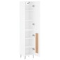 vidaXL Highboard Weiß 34,5x34x180 cm Holzwerkstoff vidaXL Highboard Weiß 34,5x34x180 cm Holzwerkstoff