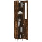 vidaXL Highboard Räuchereiche 34,5x34x180 cm Holzwerkstoff vidaXL Highboard Räuchereiche 34,5x34x180 cm Holzwerkstoff