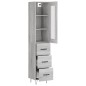 vidaXL Highboard Grau Sonoma 34,5x34x180 cm Holzwerkstoff vidaXL Highboard Grau Sonoma 34,5x34x180 cm Holzwerkstoff
