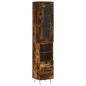 vidaXL Highboard Räuchereiche 34,5x34x180 cm Holzwerkstoff vidaXL Highboard Räuchereiche 34,5x34x180 cm Holzwerkstoff