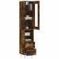 vidaXL Highboard Räuchereiche 34,5x34x180 cm Holzwerkstoff vidaXL Highboard Räuchereiche 34,5x34x180 cm Holzwerkstoff