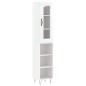 vidaXL Highboard Hochglanz-Weiß 34,5x34x180 cm Holzwerkstoff vidaXL Highboard Hochglanz-Weiß 34,5x34x180 cm Holzwerkstoff