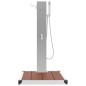 Gartendusche mit Bodenelement WPC Edelstahl Gartendusche mit Bodenelement WPC Edelstahl