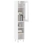 vidaXL Highboard Hochglanz-Weiß 34,5x34x180 cm Holzwerkstoff vidaXL Highboard Hochglanz-Weiß 34,5x34x180 cm Holzwerkstoff