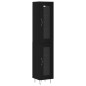 vidaXL Highboard Schwarz 34,5x34x180 cm Holzwerkstoff vidaXL Highboard Schwarz 34,5x34x180 cm Holzwerkstoff