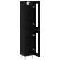 vidaXL Highboard Schwarz 34,5x34x180 cm Holzwerkstoff vidaXL Highboard Schwarz 34,5x34x180 cm Holzwerkstoff