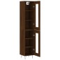 vidaXL Highboard Braun Eichen-Optik 34,5x34x180 cm Holzwerkstoff vidaXL Highboard Braun Eichen-Optik 34,5x34x180 cm Holzwerkstoff