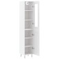 vidaXL Highboard Weiß 34,5x34x180 cm Holzwerkstoff vidaXL Highboard Weiß 34,5x34x180 cm Holzwerkstoff