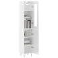 vidaXL Highboard Hochglanz-Weiß 34,5x34x180 cm Holzwerkstoff vidaXL Highboard Hochglanz-Weiß 34,5x34x180 cm Holzwerkstoff