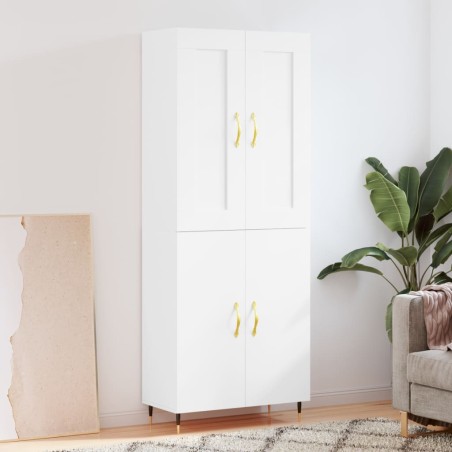 vidaXL Highboard Weiß 69,5x34x180 cm Holzwerkstoff