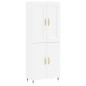 vidaXL Highboard Weiß 69,5x34x180 cm Holzwerkstoff vidaXL Highboard Weiß 69,5x34x180 cm Holzwerkstoff