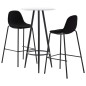 3-tlg. Bar-Set Stoff Schwarz 3-tlg. Bar-Set Stoff Schwarz